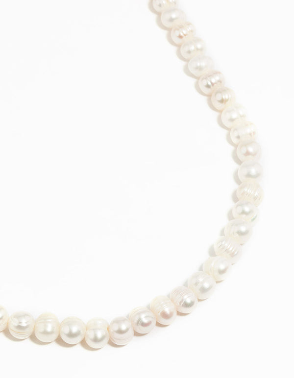 Gold Freshwater Pearl Layered Necklace