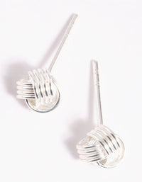 Sterling Silver Knot Stud Earrings - link has visual effect only