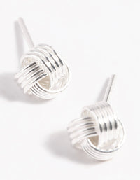 Sterling Silver Knot Stud Earrings - link has visual effect only
