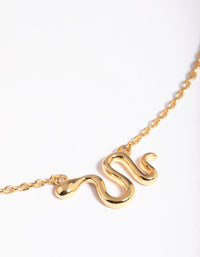 Gold Plated Snake Necklace - link has visual effect only