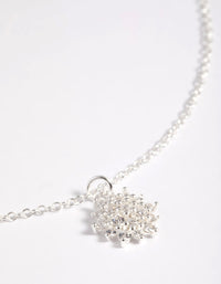 Sterling Silver Cubic Zirconia Sun Necklace - link has visual effect only