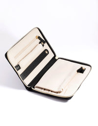 Black Quilted Jewellery Case - link has visual effect only