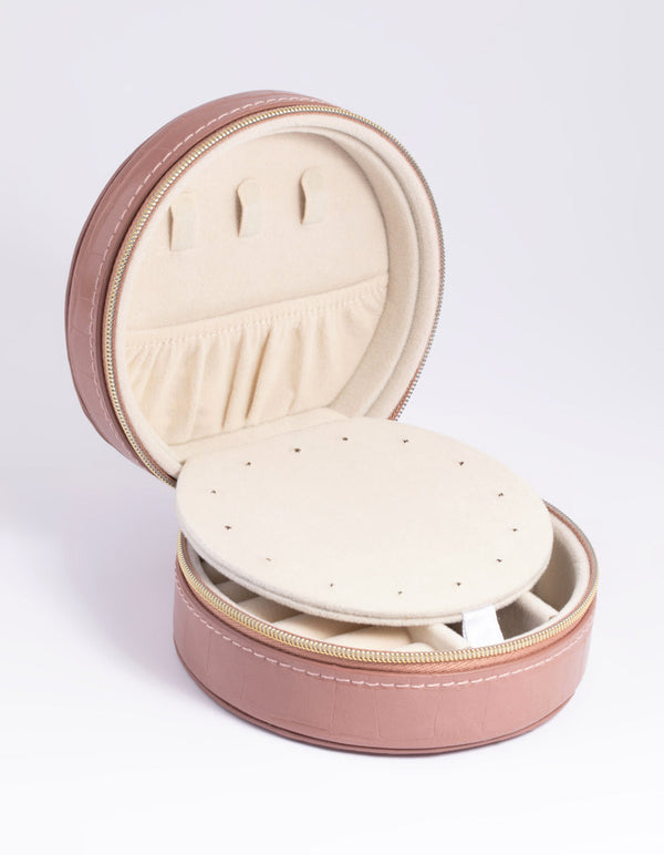 Blush Round Jewellery Box
