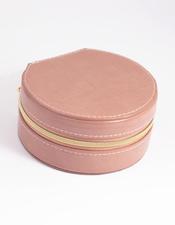 Blush Round Jewellery Box