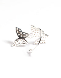 Sterling Silver Cubic Zirconia Butterfly Ear Cuff - link has visual effect only