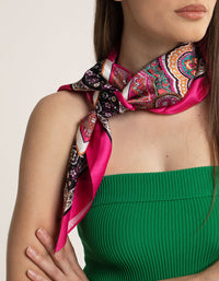 Fabric Pink Paisley Scarf - link has visual effect only