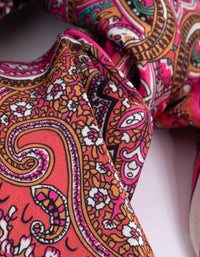 Fabric Pink Paisley Scarf - link has visual effect only