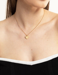 Gold Bubble 3D Heart Necklace - link has visual effect only