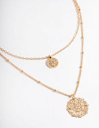 Gold Filigree Double Row Necklace - link has visual effect only