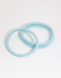 Blue Fabric Classic Hair Tie Pack - link has visual effect only