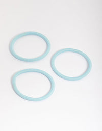 Blue Fabric Classic Hair Tie Pack - link has visual effect only
