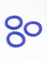 Navy Plastic Large Hair Spiral Pack - link has visual effect only