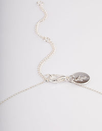 Silver Plated Diamante Lariat Y-Necklace - link has visual effect only