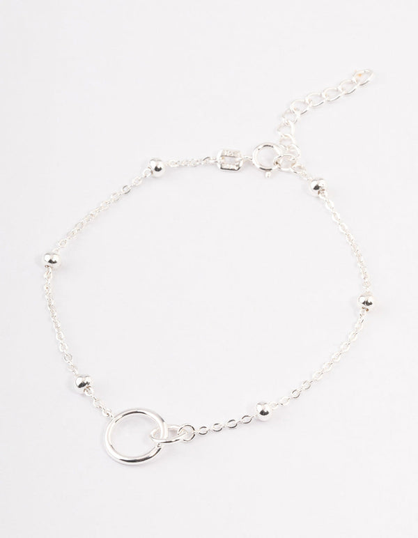 Sterling Silver Linked Circle Bracelet