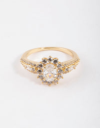 Gold Plated Opulent Statement Ring - link has visual effect only