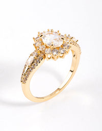 Gold Plated Opulent Statement Ring - link has visual effect only