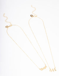 Gold Plated Angel Number '444' Layered Necklace - link has visual effect only