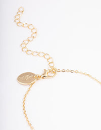 Gold Plated Angel Number '444' Layered Necklace - link has visual effect only