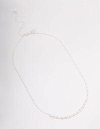 Silver Pearl Smile Necklace - link has visual effect only