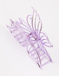 Lilac Detailed Butterfly Claw Clip - link has visual effect only