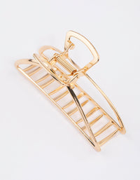 Gold Large Outline Claw Clip - link has visual effect only