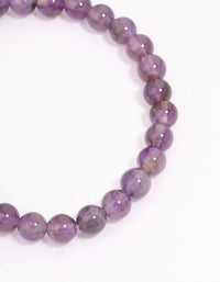 Amethyst Ball Beaded Bracelet - link has visual effect only