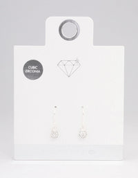 Sterling Silver Fire Ball Drop Earrings - link has visual effect only