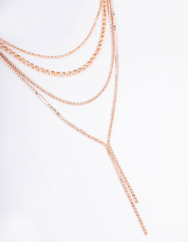Lovisa Rose Gold Fringe Choker Necklace - ShopStyle