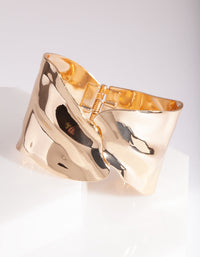 Gold Warped Wrap Cuff - link has visual effect only