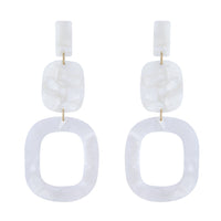 Marbled Acrylic Drop Earrings - link has visual effect only