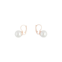 Rose Gold Pearl Loop Clip Earrings - link has visual effect only