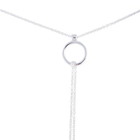 Silver Open Circle Multi Row Choker - link has visual effect only