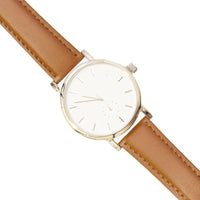 Classic Style Watch With Brown Strap - link has visual effect only