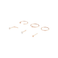 Rose Gold Classic Mix Nose 6-Pack - link has visual effect only