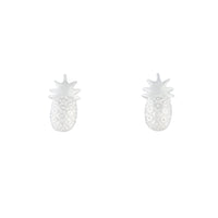 Sterling Silver Pineapple Stud Earrings - link has visual effect only