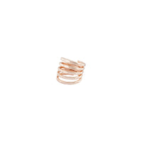 Rose Gold Hammered Wrap Ring - link has visual effect only