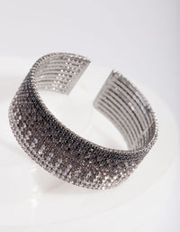 Gemstone Graduated Cuff Bracelet - link has visual effect only