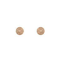 Gold Etched Disc Earrings - link has visual effect only